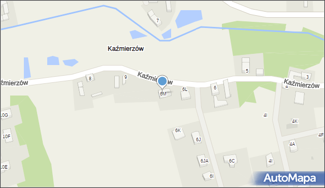 Kaźmierzów, Kaźmierzów, 6M, mapa Kaźmierzów