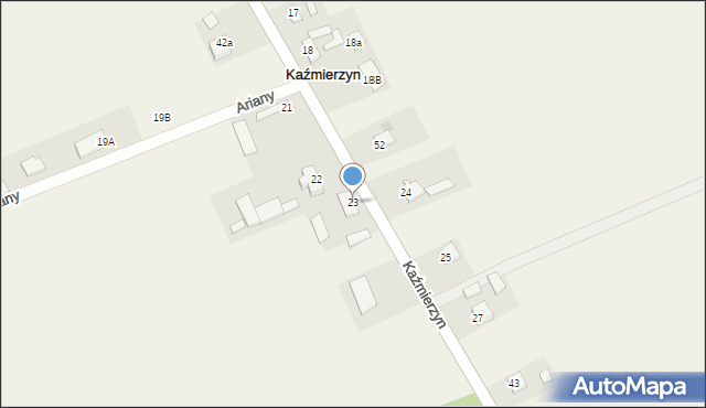 Kaźmierzyn, Kaźmierzyn, 23, mapa Kaźmierzyn