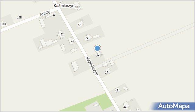 Kaźmierzyn, Kaźmierzyn, 25, mapa Kaźmierzyn