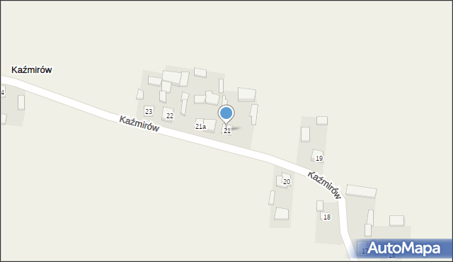 Kaźmirów, Kaźmirów, 21, mapa Kaźmirów