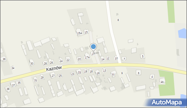 Kaznów, Kaznów, 17, mapa Kaznów