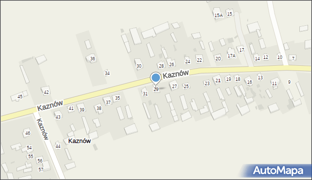 Kaznów, Kaznów, 29, mapa Kaznów