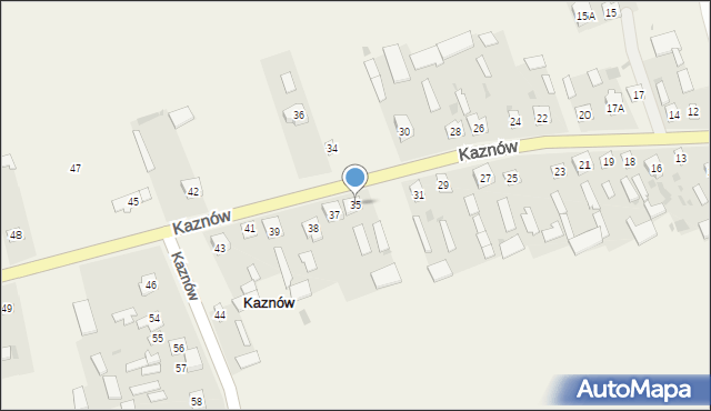 Kaznów, Kaznów, 35, mapa Kaznów