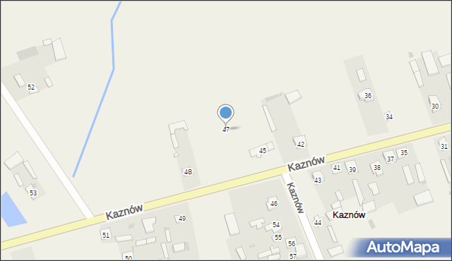 Kaznów, Kaznów, 47, mapa Kaznów