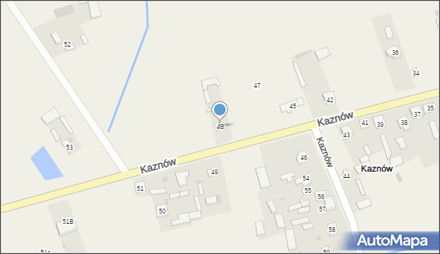 Kaznów, Kaznów, 48, mapa Kaznów