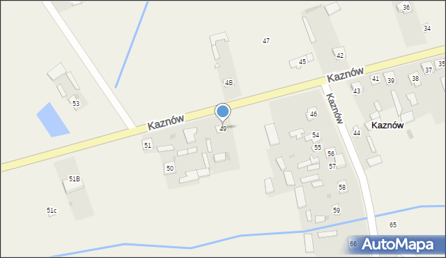 Kaznów, Kaznów, 49, mapa Kaznów