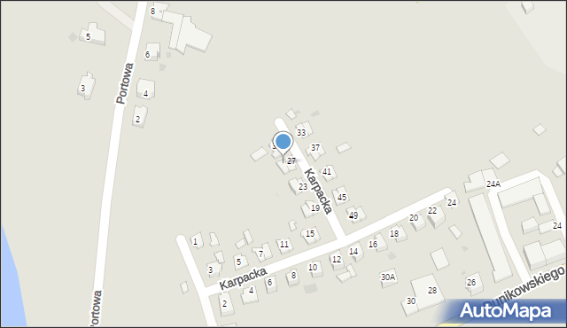 Kędzierzyn-Koźle, Karpacka, 29, mapa Kędzierzyna-Koźle