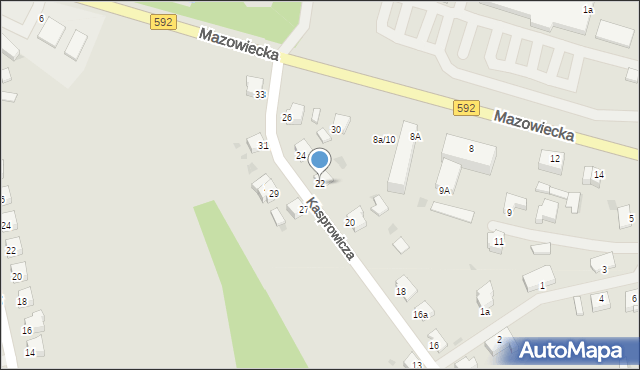 Kętrzyn, Kasprowicza Jana, 22, mapa Kętrzyn