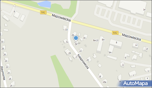 Kętrzyn, Kasprowicza Jana, 24, mapa Kętrzyn