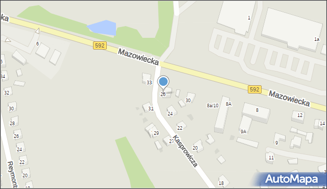 Kętrzyn, Kasprowicza Jana, 26, mapa Kętrzyn