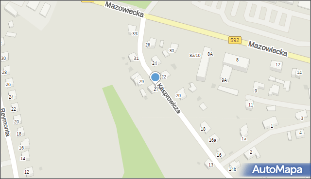 Kętrzyn, Kasprowicza Jana, 27, mapa Kętrzyn