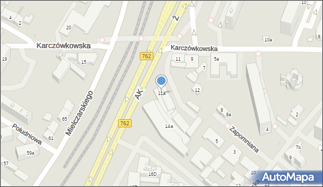 Kielce, Karczówkowska, 11a, mapa Kielc