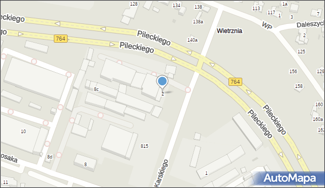 Kielce, Karskiego Jana, 2, mapa Kielc