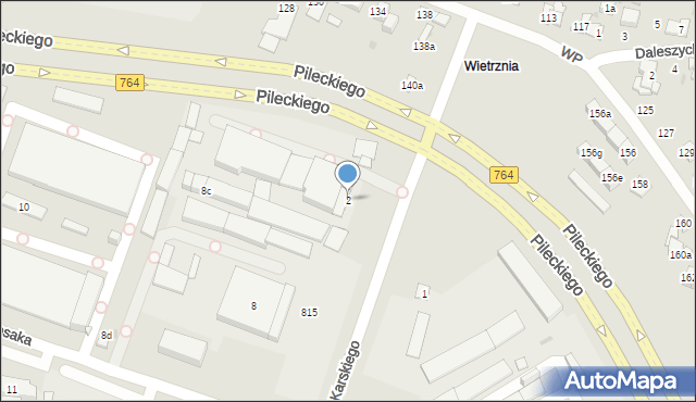 Kielce, Karskiego Jana, 2, mapa Kielc