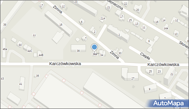 Kielce, Karczówkowska, 34a, mapa Kielc