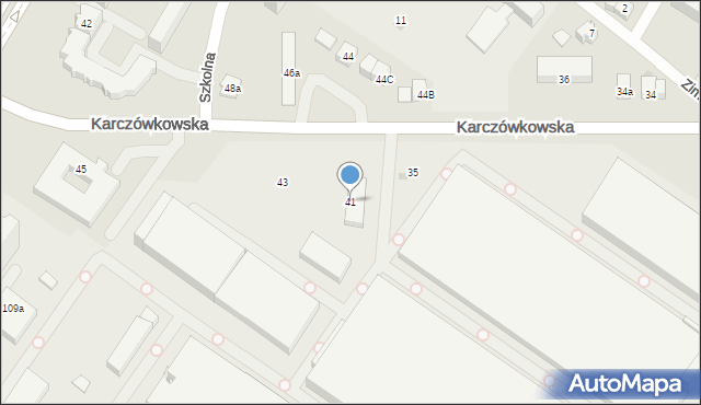 Kielce, Karczówkowska, 41, mapa Kielc