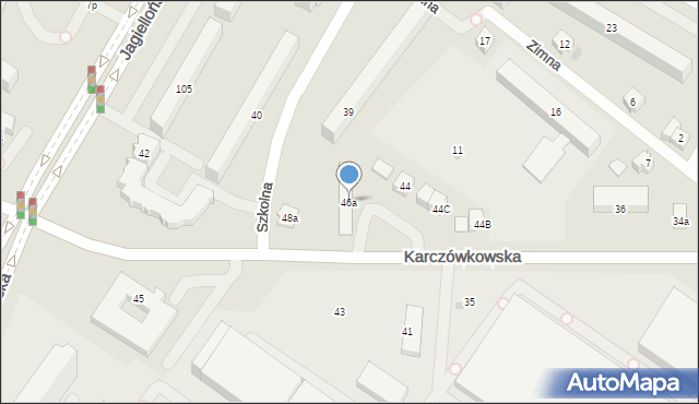 Kielce, Karczówkowska, 46a, mapa Kielc