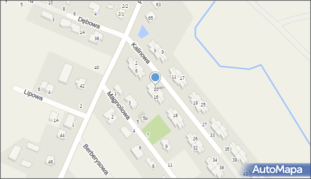 Kleszczewko, Kalinowa, 10, mapa Kleszczewko