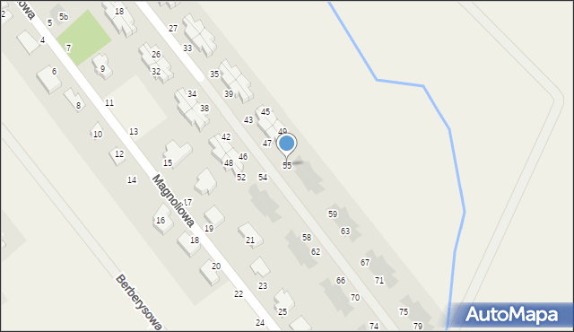 Kleszczewko, Kalinowa, 55, mapa Kleszczewko