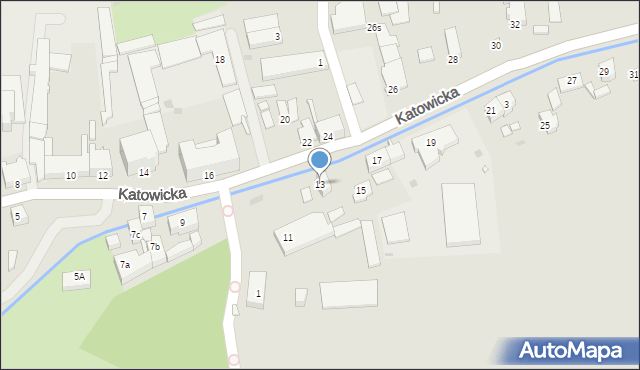 Kluczbork, Katowicka, 13, mapa Kluczbork