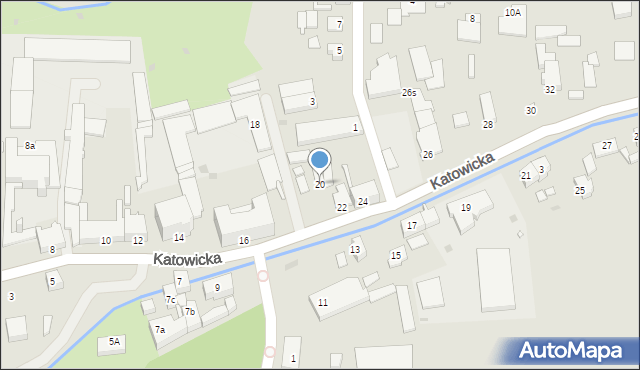 Kluczbork, Katowicka, 20, mapa Kluczbork