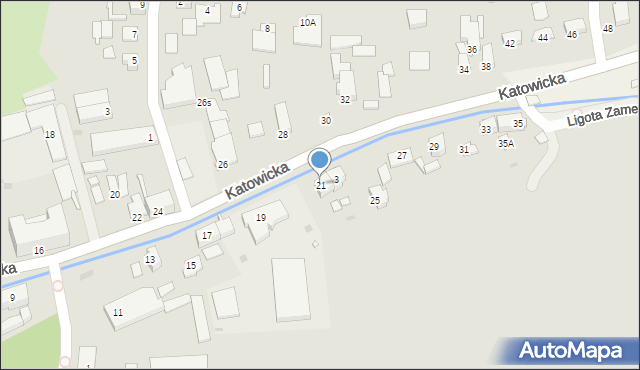 Kluczbork, Katowicka, 21, mapa Kluczbork