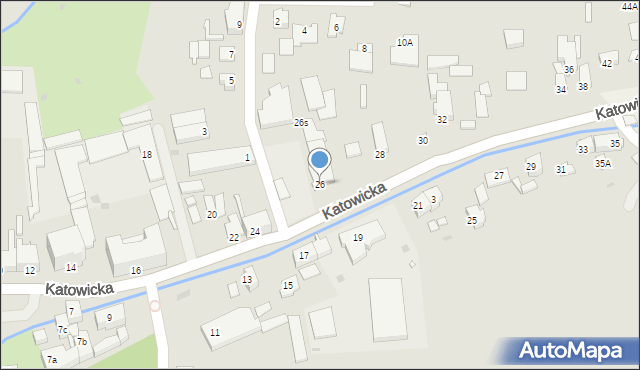 Kluczbork, Katowicka, 26, mapa Kluczbork