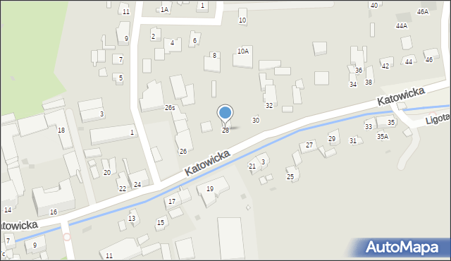 Kluczbork, Katowicka, 28, mapa Kluczbork