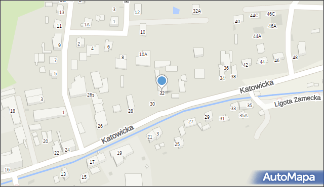Kluczbork, Katowicka, 32, mapa Kluczbork
