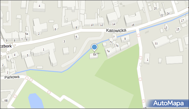 Kluczbork, Katowicka, 5A, mapa Kluczbork