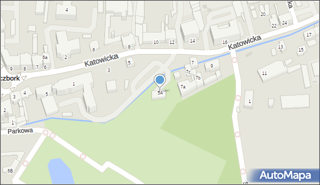 Kluczbork, Katowicka, 5A, mapa Kluczbork