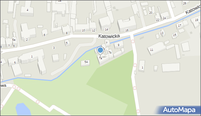 Kluczbork, Katowicka, 7a, mapa Kluczbork