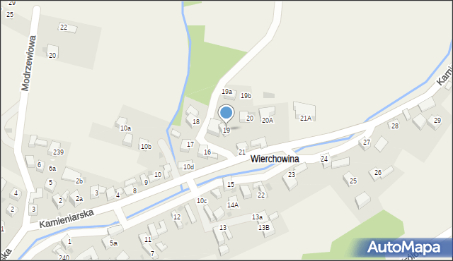 Kluszkowce, Kamieniarska, 19, mapa Kluszkowce