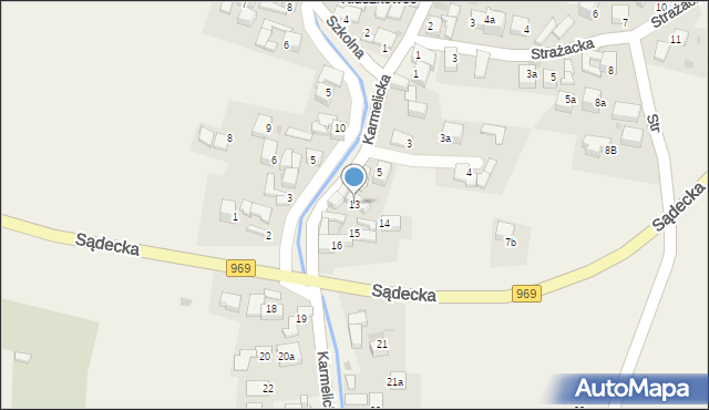 Kluszkowce, Karmelicka, 13, mapa Kluszkowce