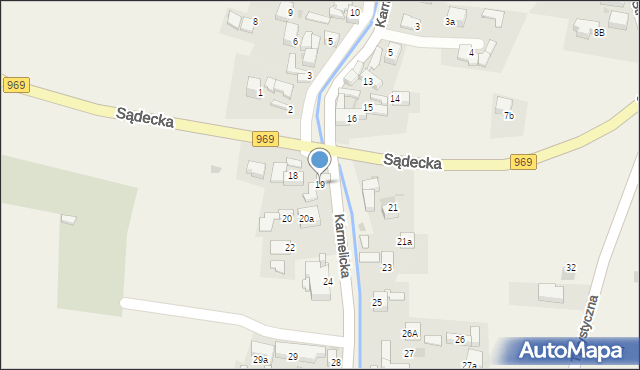 Kluszkowce, Karmelicka, 19, mapa Kluszkowce