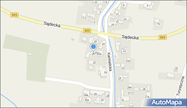 Kluszkowce, Karmelicka, 20, mapa Kluszkowce