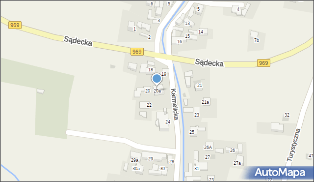 Kluszkowce, Karmelicka, 20a, mapa Kluszkowce
