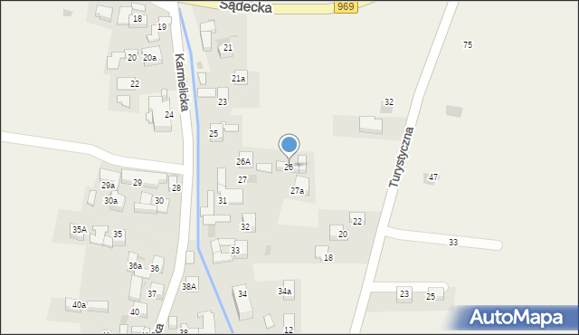 Kluszkowce, Karmelicka, 26, mapa Kluszkowce