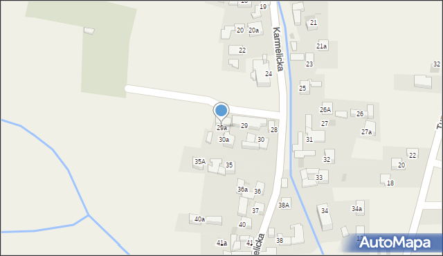 Kluszkowce, Karmelicka, 29a, mapa Kluszkowce