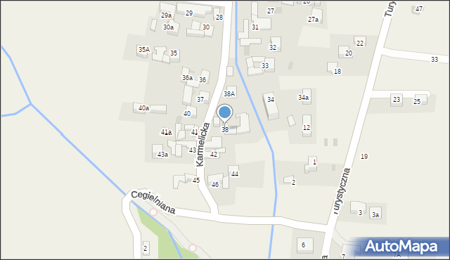 Kluszkowce, Karmelicka, 38, mapa Kluszkowce