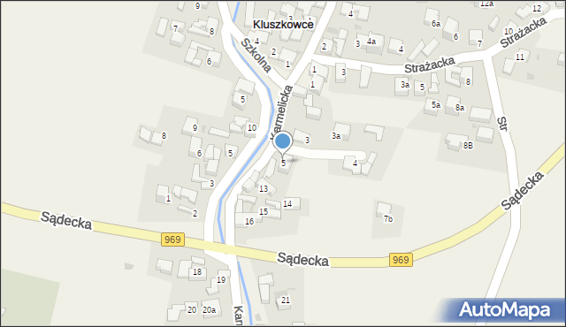 Kluszkowce, Karmelicka, 5, mapa Kluszkowce