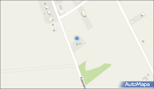Kobylany, Kasztanowa, 23, mapa Kobylany