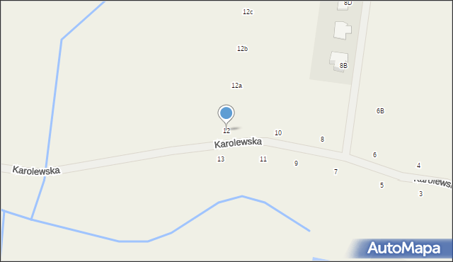 Kobylniki, Karolewska, 12, mapa Kobylniki