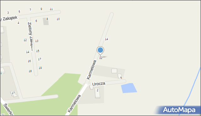 Kobysewo, Karmelowa, 12, mapa Kobysewo