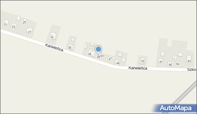 Kochanowice, Karwieńca, 43, mapa Kochanowice