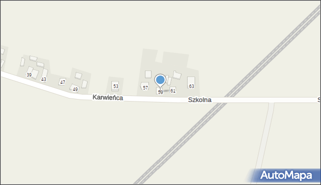 Kochanowice, Karwieńca, 59, mapa Kochanowice