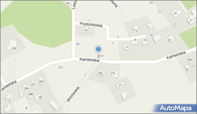 Koleczkowo, Kamieńska, 22, mapa Koleczkowo