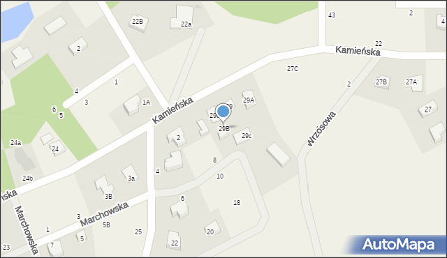 Koleczkowo, Kamieńska, 29B, mapa Koleczkowo