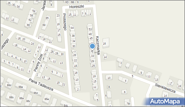 Komorniki, Kaczmarka Ignacego D., 35, mapa Komorniki