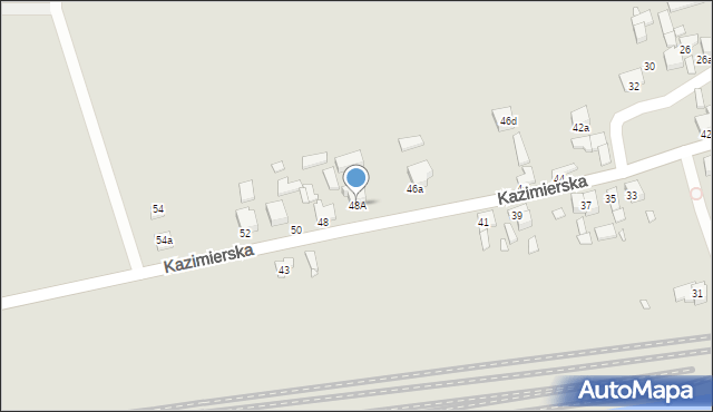 Konin, Kazimierska, 48A, mapa Konina